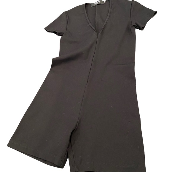 Black one piece romper Key Couture . Short and sassy. Small - Picture 2 of 6
